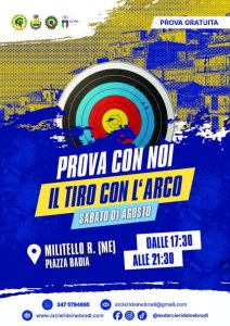 Promozionale di Tiro con l’arco – Militello Rosmarino (Me)
