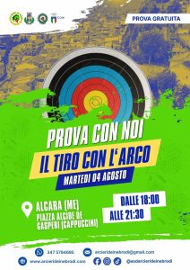 Promozionale di Tiro con l’arco – Alcara Li Fusi (Me)